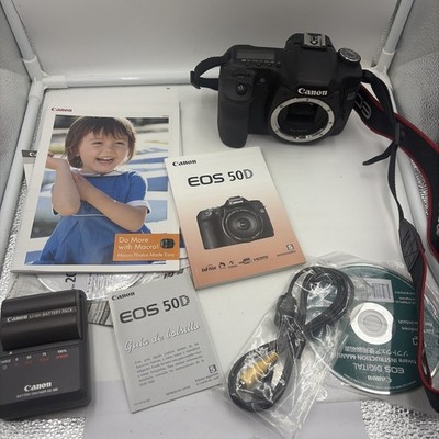 EXC+ Canon EOS 50D DSLR Camera (Body Only& Battery) cracked Screen