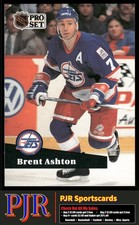 Brent Ashton 1991-92 Pro Set #272 Winnipeg Jets