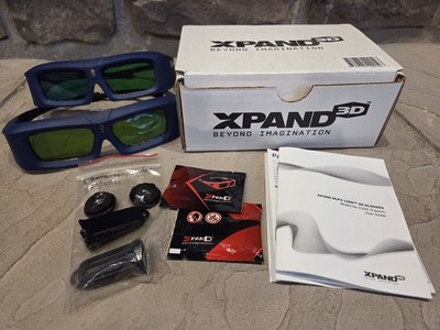 XPAND DLP LINK 3D GLASSES 2 Pack Model X102 Beyond Imagination 3D T.V. Viewing