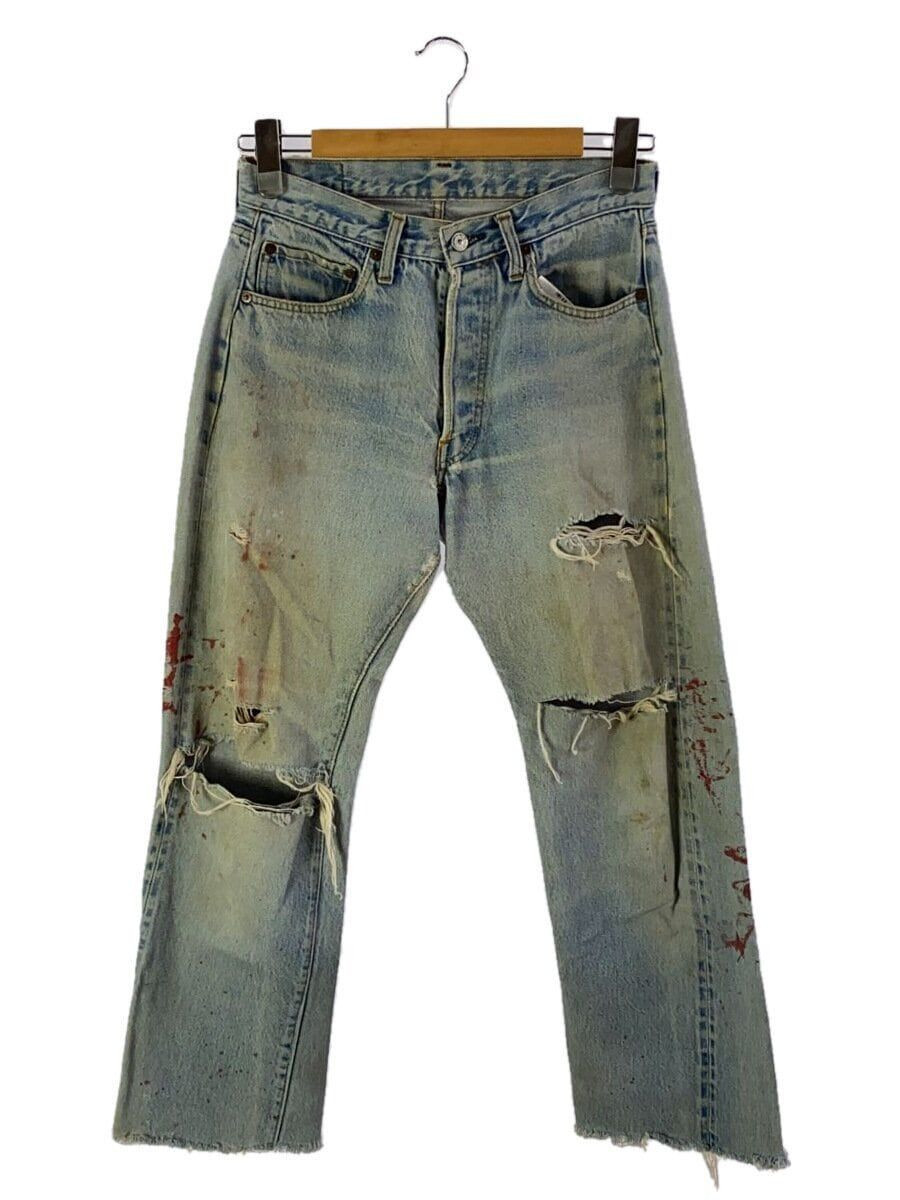 Levi's straight pants 70s 501 66 late 31 denim indigo Used Levi's straight pants 70s 501 66 late 31 denim indigo Used
