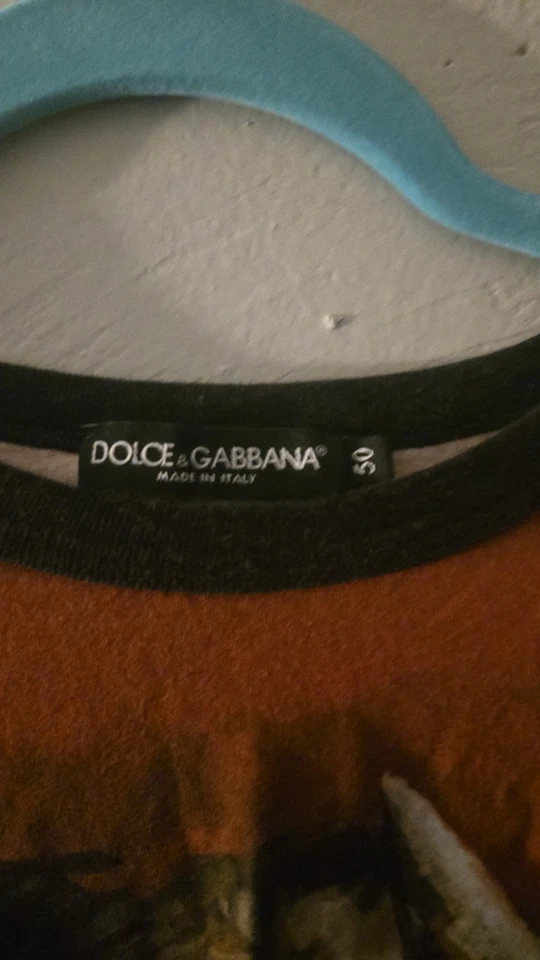 Camiseta Dolce & Gabbana Bull and Polka Dot Algodón (Grande - Talla 50) Foto 3 de 4