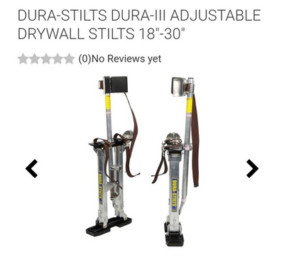 #ad #ad Dura Stilts Dura III Adjustable Drywall Stilts 18quot; 30quot; $85.00