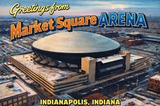 Greetings from Market Square Arena INDIANAPOLIS, INDIANA MODERN Postcard A54