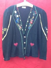 Vintage Tracht Strickjacke Ensemble Oktoberfest Jungclaus JCDesign Wiesn 42 - 44