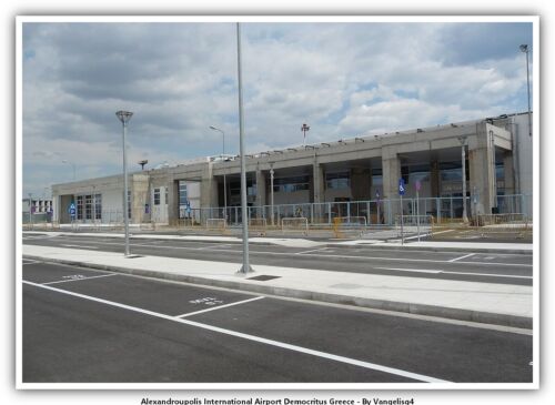 Alexandroupolis International Airport Democritus Greece Airport Postcard - Picture 1 of 2