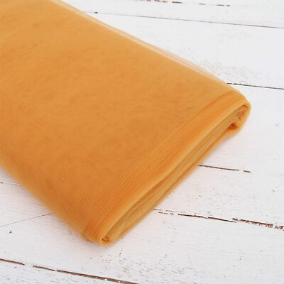 Threadart Premium Soft Tulle Fabric Bolt - 20 Yards by 54'' Wide - Gold