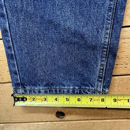 Levis Jeans Boys 10 Husky Blue Vintage Y2K Deadstock Loose Fit Dark Wash Denim - Picture 11 of 12