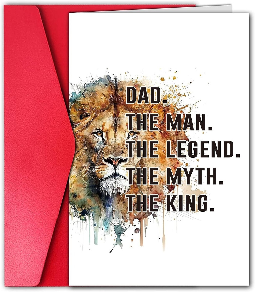 Funny Stepdad Birthday Card - 'Man, Myth, Legend, Bad Influence' Humorous Greeting Card