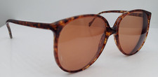 Vintage Luxottica 1374 Tortoise Oval Oversized Sunglasses Italy FRAMES ONLY