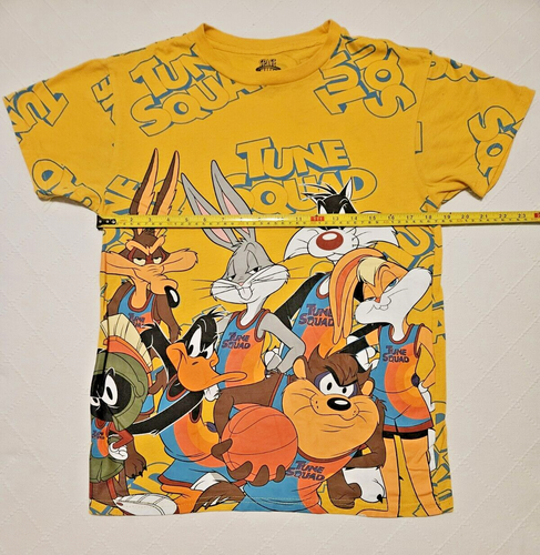 Space Jam T-Shirt Boys M Short Sleeve Looney Tunes Tune Squad New Legacy Yellow - 第 10/17 張圖片