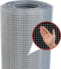 Hardware Cloth,1/2inch 48inx100ft 19 Gauge,Double-Layer Hot-Dip Galvanizing