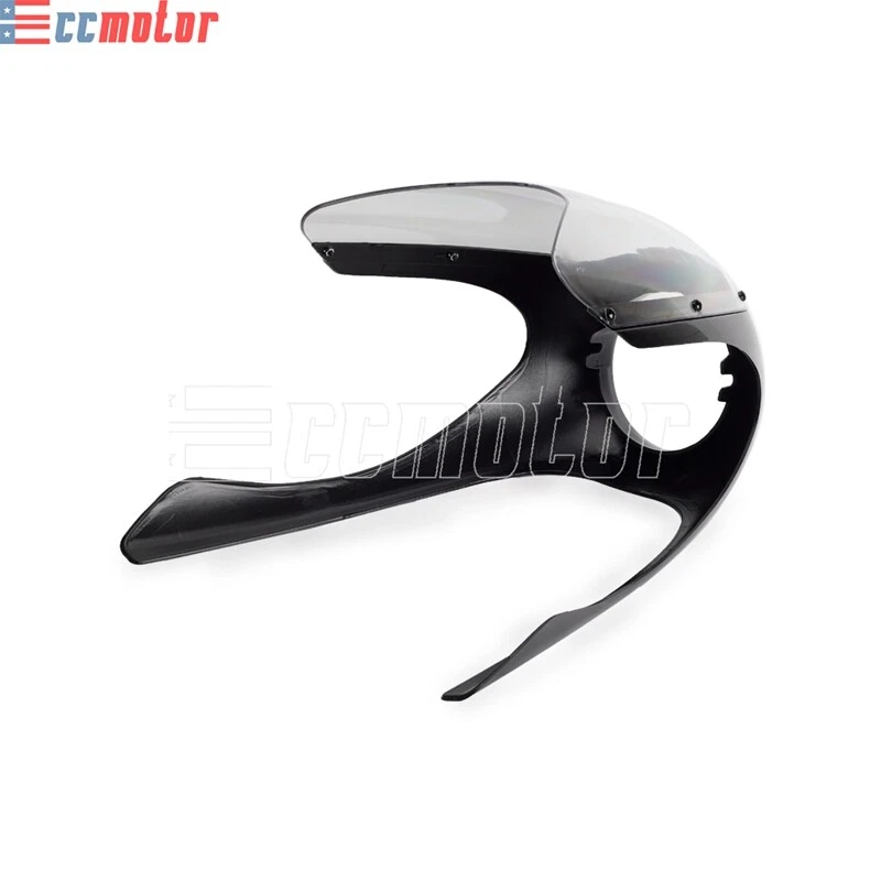 Half Headlight Fairing For Harley Cafe Racer Thruxton Honda BMW Kawasaki Vulcan  — 第 4/4 张图片
