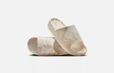 Women's Size 10 - Nike Calm Slide Se Sandals Ivory Cream Phantom Marble