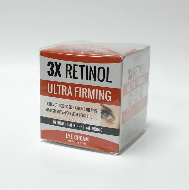 Sculpt 3x Retinol Ultra Firming Eye Cream 1 Oz W/ Caffeine & Hyaluronic