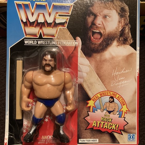 Hasbro WWF Hacksaw Jim Duggan Figure Moc...