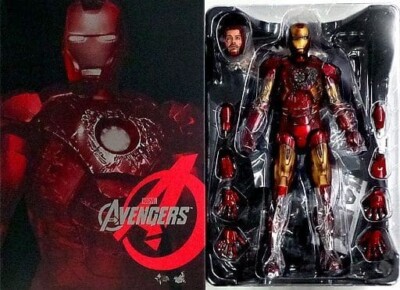 Hot Toys MMS 196 Iron Man Mark Battle Damaged Ver Japan New Rare
