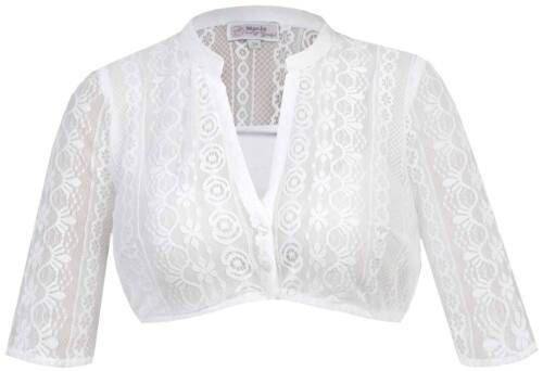 Dirndlbluse Ginger-Linda halbarm creme MarJo Dirndlbluse V-Ausschnitt - Bild 3 von 18