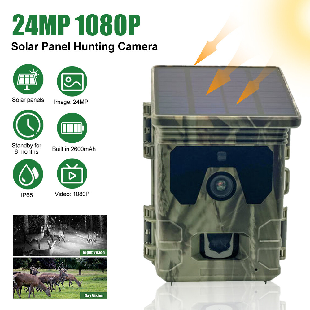 XTU Trail Camera WiFi Solar Powered - 64MP 2.7K Game Camera with Night Vision Motion