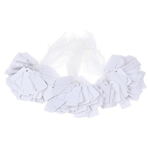 500pcs Label Tie String Strung Ticket Jewelry Merchandise Display Price Tags Set - Picture 10 of 12