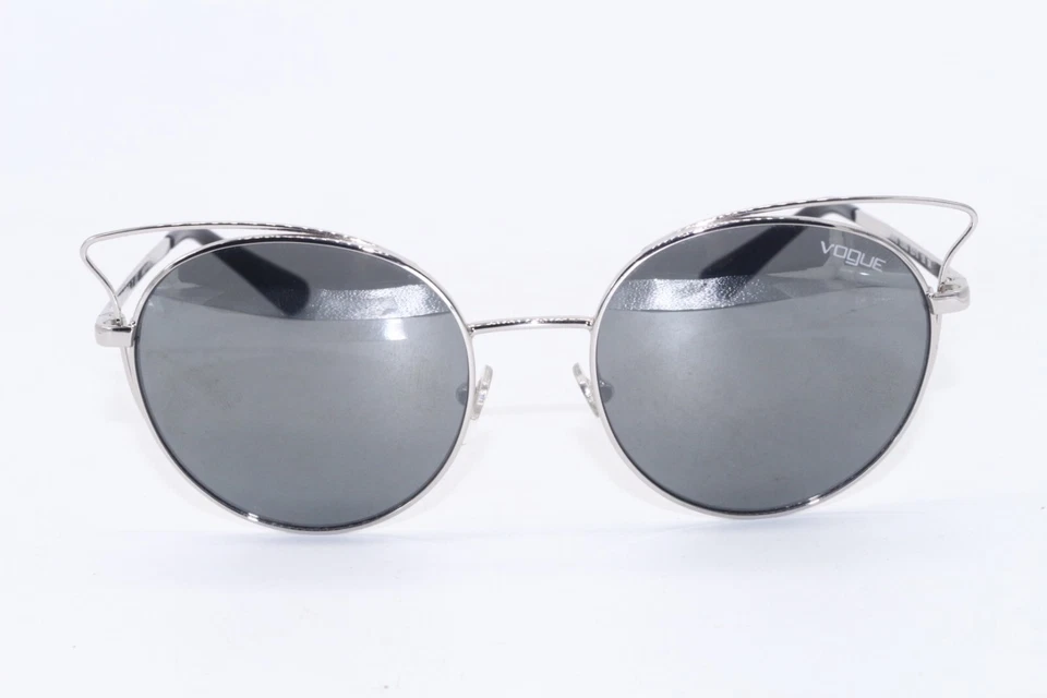 VOGUE VO4048-S 323 6G SILVER MIRRORED PURPLE AUTHENTIC DESIGNER SUNGLASSES 52-18 - Image 2 of 4
