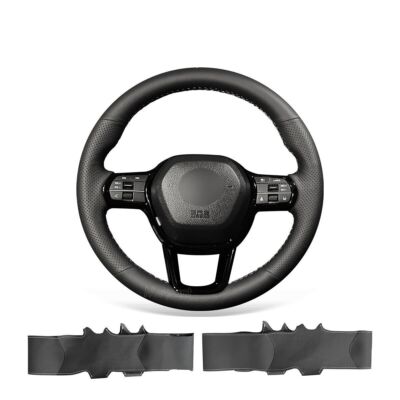 Hand-sewn Artificial Leather Steering Wheel Cover for Honda Civic 11 XI 2021-22