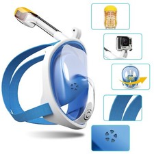 Maschera da Snorkeling Adulti Integrale Maschera Subacquea Pieno Facciale