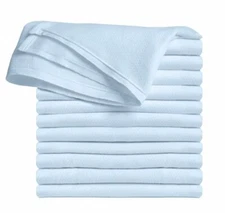 Clips N Grips Birdseye Flatfold Cloth Diapers (Blue)