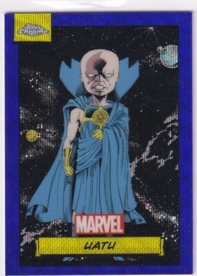 Topps Marvel Chrome 2024 Card Nr. 85 Uatu Blue Wave Refractor 11/150