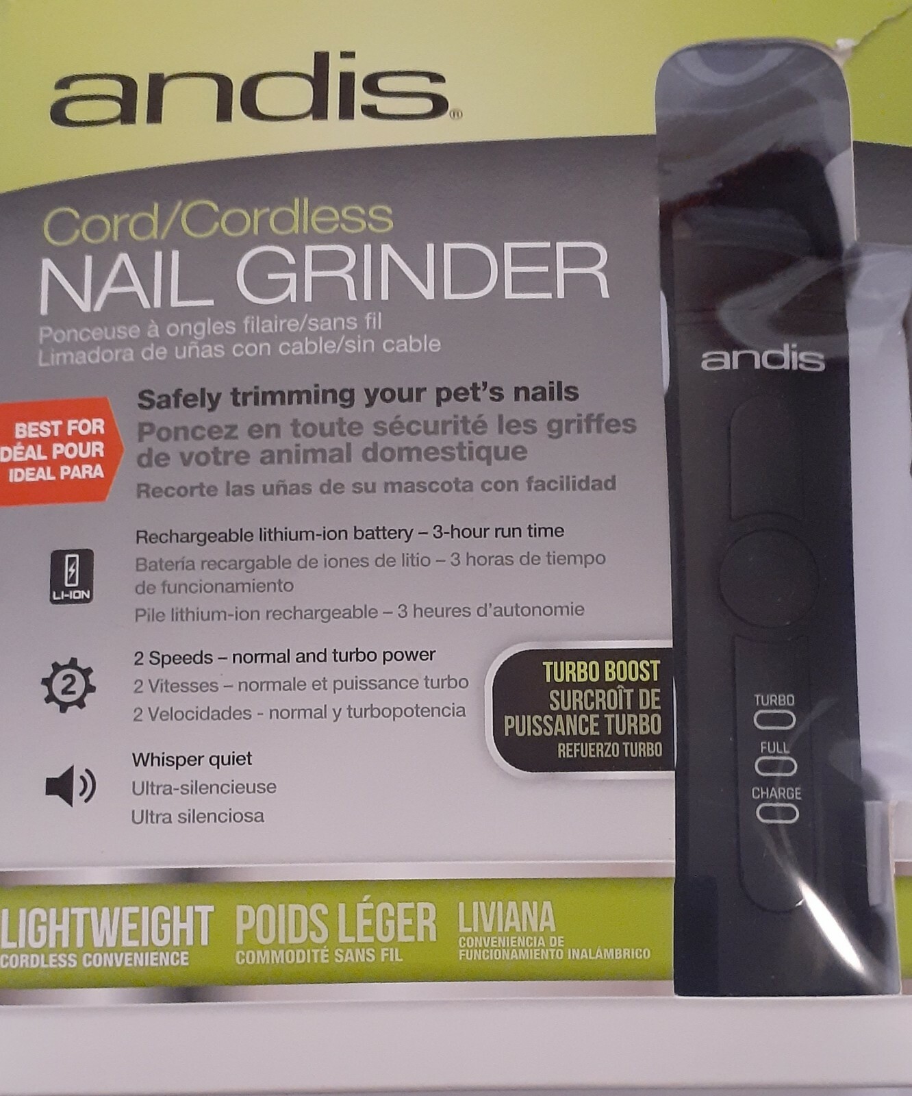 andis cordless nail grinder 6 speed