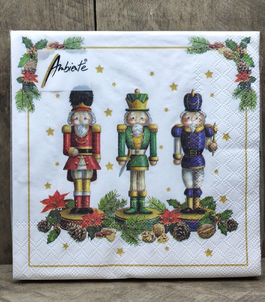 Ambiente Servietten 20 Stck. 33X33 Cm Weihnachten Advent Nussknacker-image