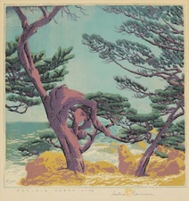 Pacific Shore Line By Gustave Baumann - Quality Matte Print - FRAME ME