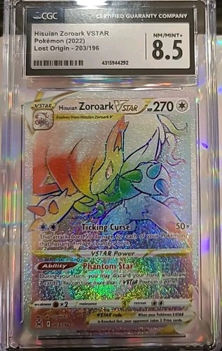 Hisuian Zoroark VSTAR graded CGC 8.5 for sale on eBay