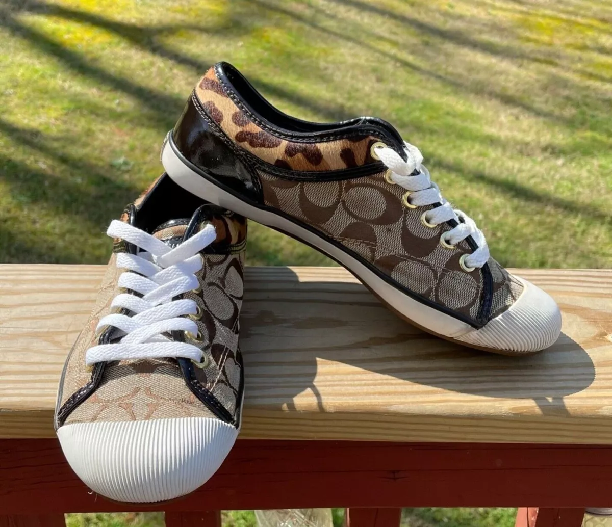 Coach Sneakers- Zorra Signature Leopard Sneakers size 7B