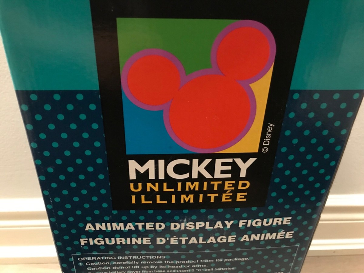 Vintage 1996 Disney Telco Mickey Unlimited Animated Christmas