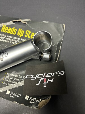 鉄ステム　135mm NOS Avenir 135mm 30° Cr-mo High Rise Stem Bike 1 1/8 Threadless