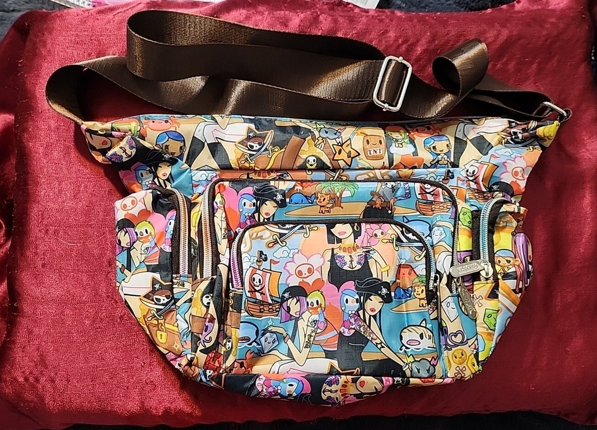 LeSportsac tokidoki コラボ アクセサリーポーチ　ハンドバッグ LESPORTSAC x TOKIDOKI *Pirate Ship Gems, Island Shark Treasure