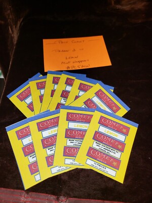 REPRO PACE COMET MINT WRAPPERS ''LEMON'' 10 PACK #PC5 LEMON