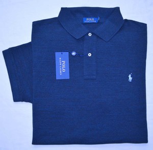 New 2XB 2XL BIG POLO RALPH LAUREN Mens shirt short sleeve Navy blue top 2X Polo | eBay