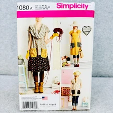 Simplicity 1080 Dress and Tunic Top Dottie Angel Misses Size XS XL Pattern