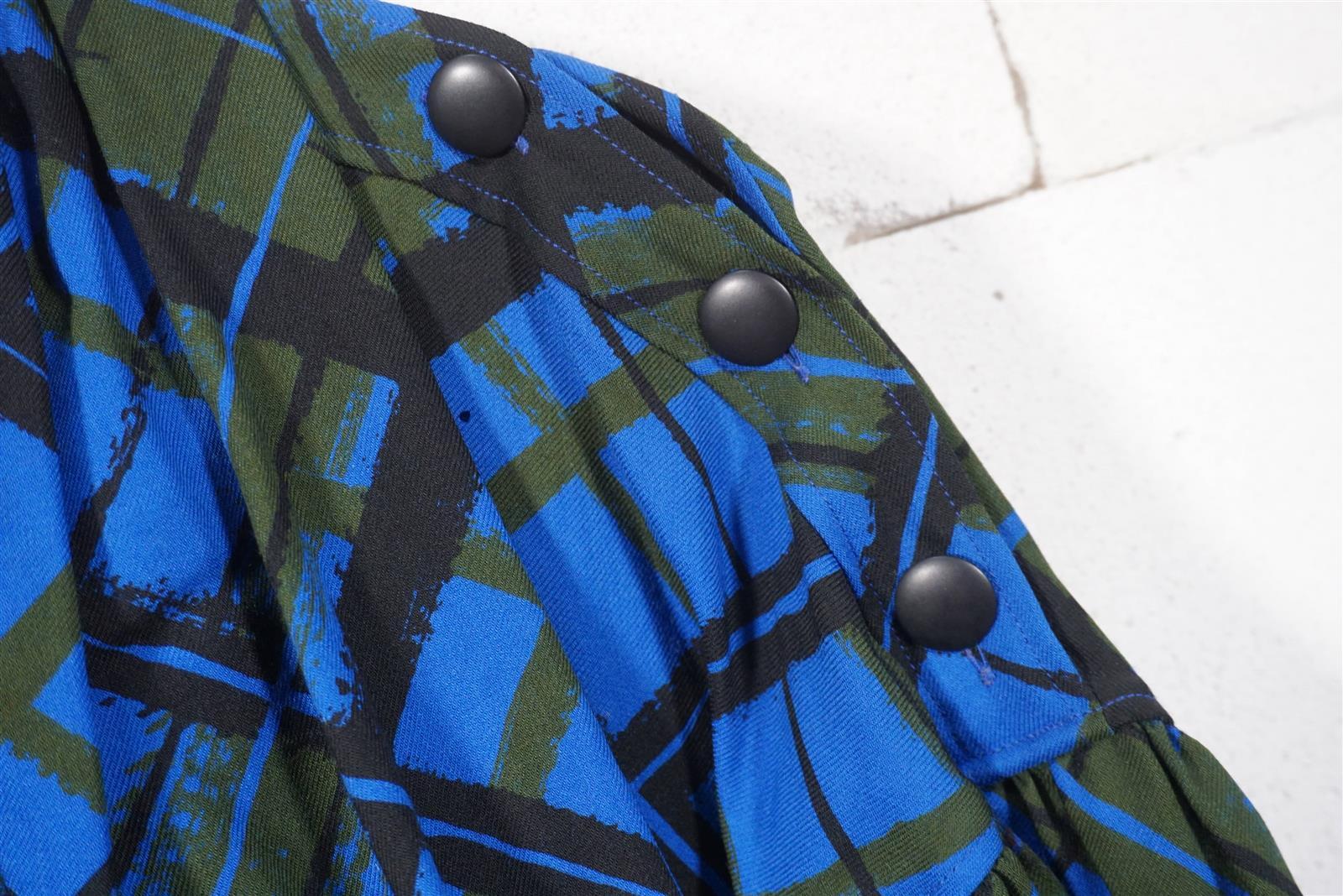 Abito vintage top rarità originale Yves Saint Laurent abito da cocktail blu nero