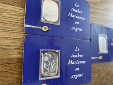 timbre Marianne en argent 999 millièmes Timbre argent Marianne - Collection