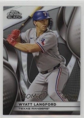 2025 Topps Chrome Black Refractor 108/199 Wyatt Langford #83 o7m