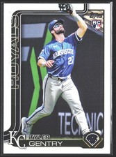 2025 Topps #6 Tyler Gentry Rookie Kansas City Royals