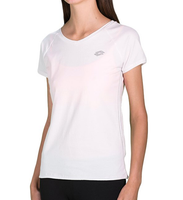 Lotto Sport Damen T-Shirt Kurzarmshirt Sportshirt, Weiß, XS