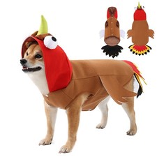 Dog Pet Turkey Costume Adjustable Cosplay Festive Xmas Funny Christmas Outfit