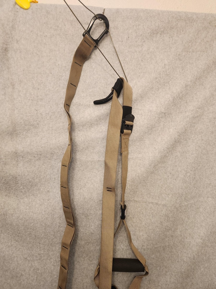 TRX FORCE Tactical Suspension Trainer Kit Tan w/ Door Anchor Bag