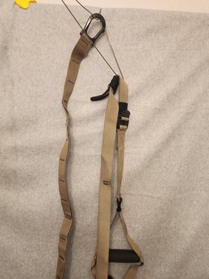 TRX FORCE Tactical Suspension Trainer Kit Tan w/ Door Anchor Bag