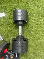 Black Adjustable Dumbbell 32, Plastic/Metal, Weight Lifting Gym Training
