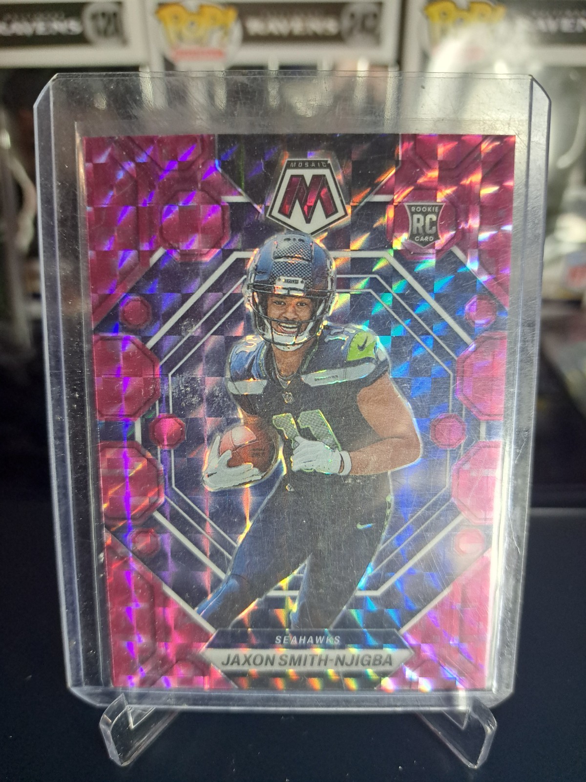 2023 Jaxon Smith-Njigba Mosaic Pink Camo Mosaic RC #331