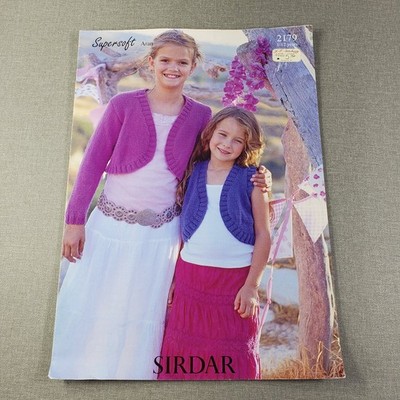 Sirdar Supersoft Aran 2179 Bolero & Waistcoat Knitting Pattern Pony
